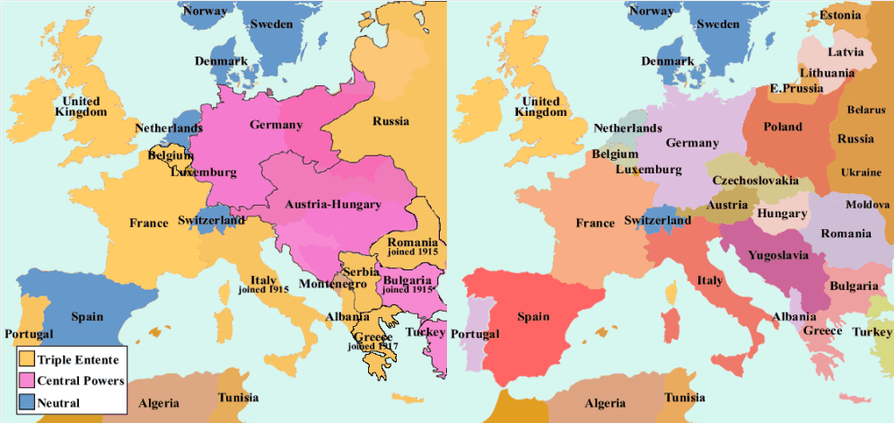 10 Europe Maps After Ww1 For Clarity