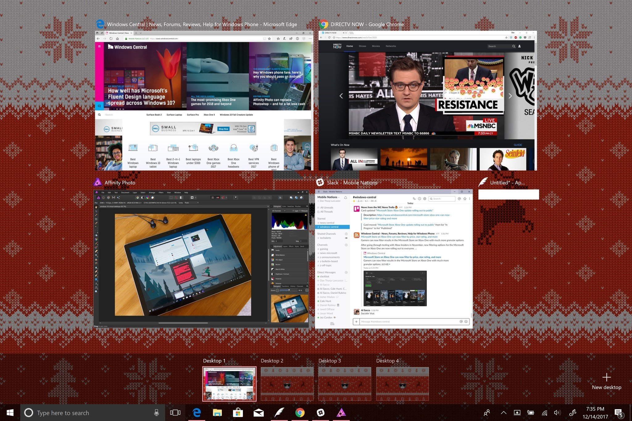 12 Days Of Tech Tips Use Windows 10 Virtual Desktops To Stay Organized