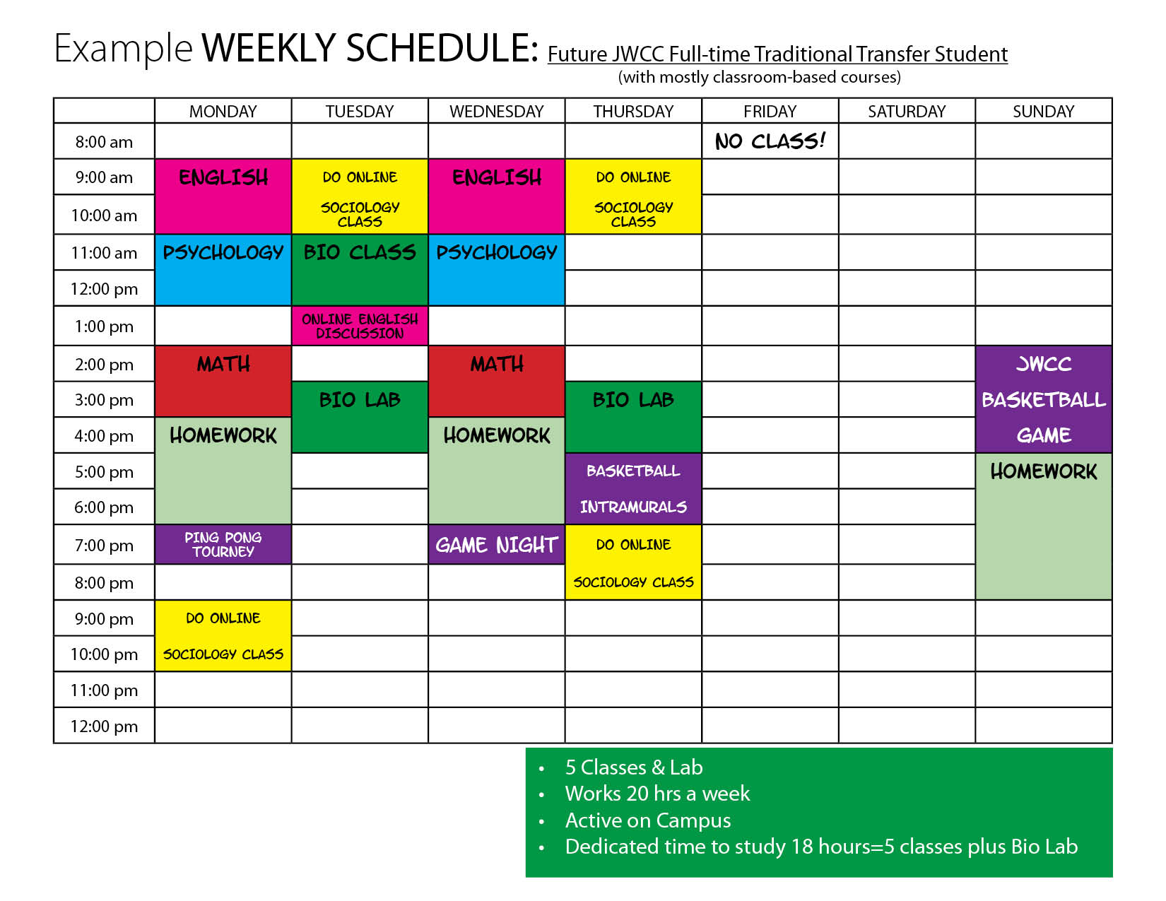 12 University Semester Schedules That Save Time