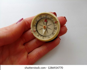 A Compass Is An Instrument Used For Navigation And Orientation That