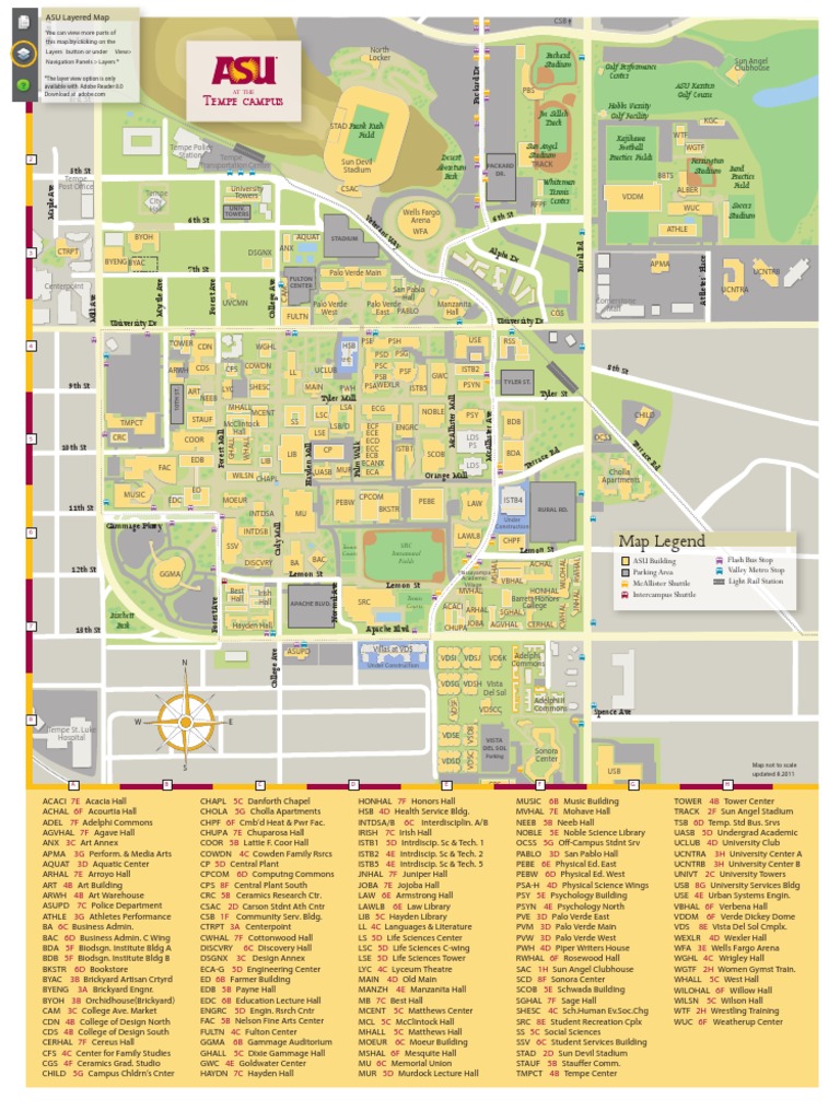 Asu Tempe Campus Map: Navigate With Ease