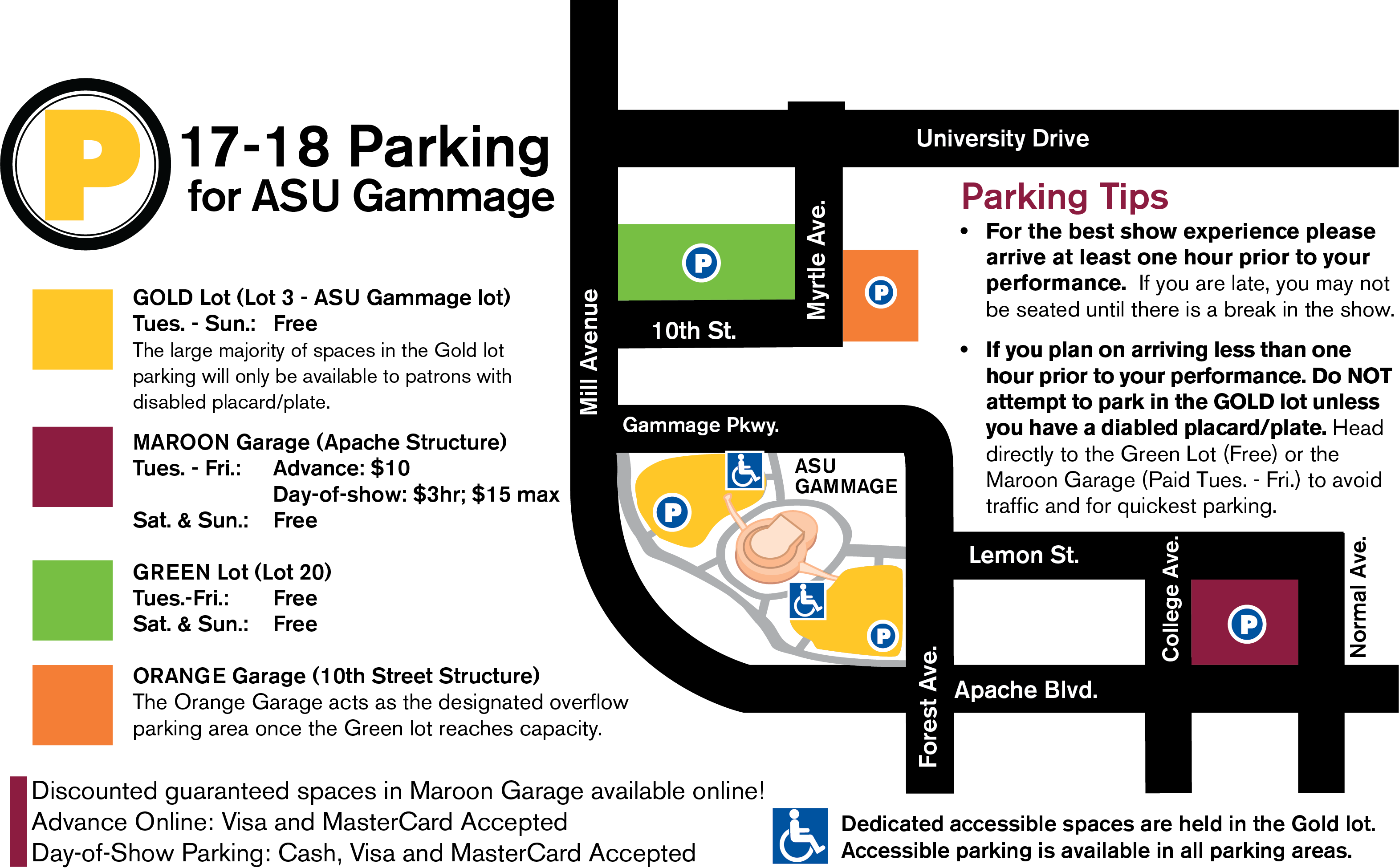 Asu Tempe Parking Map