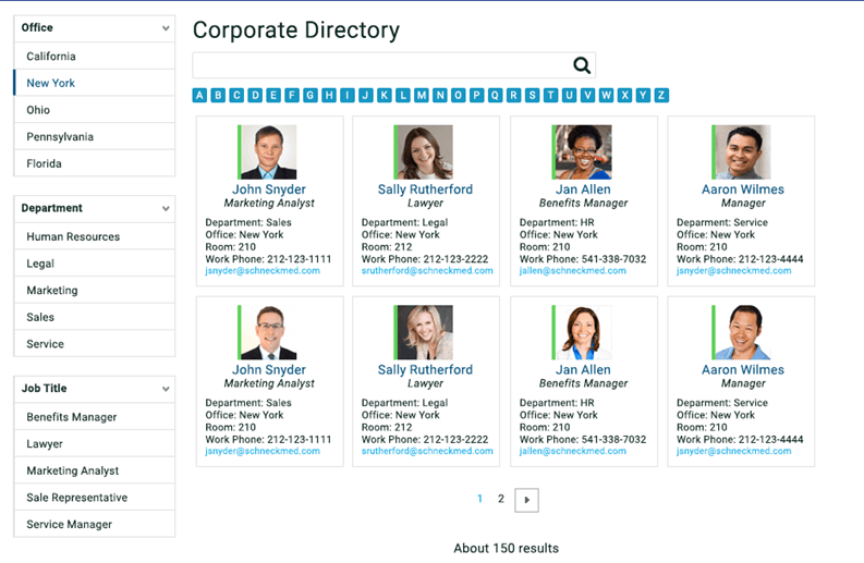 Build A Corporate Directory With Sharepoint Search Sharegate