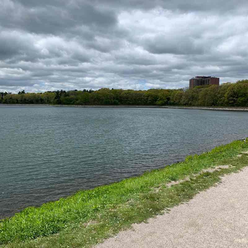 Chestnut Hill Reservoir Walk Trail Brighton Massachusetts Usa Pacer