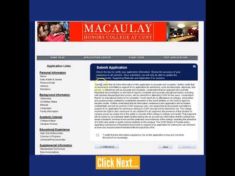 Cuny Application Payment Credit Card Youtube