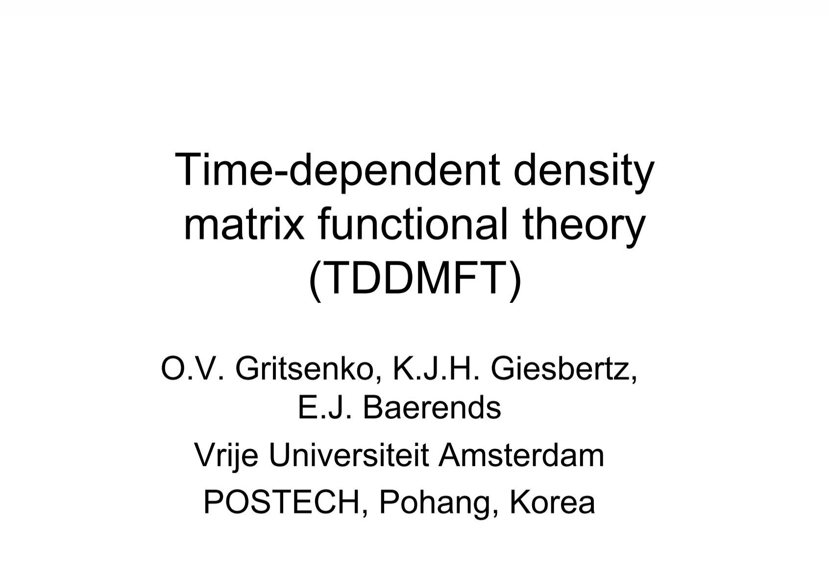 Density Functional Theory