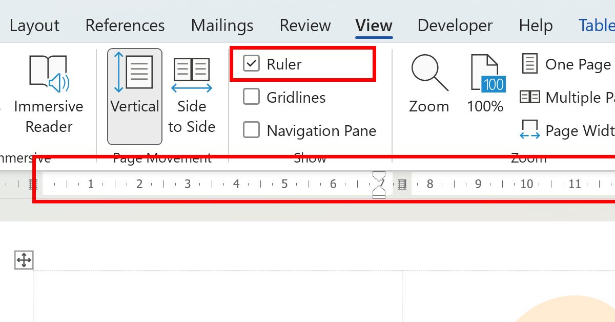 Display Ruler In Word