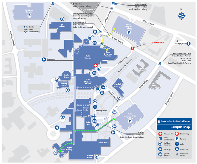 Duke Campus Map