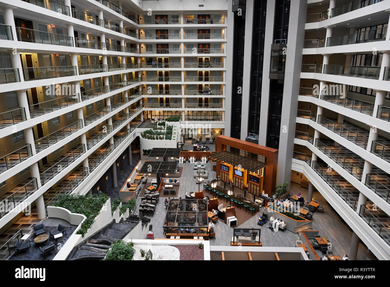 Embassy Suites Hotel Atrium Foggy Bottom Georgetown Area Washington