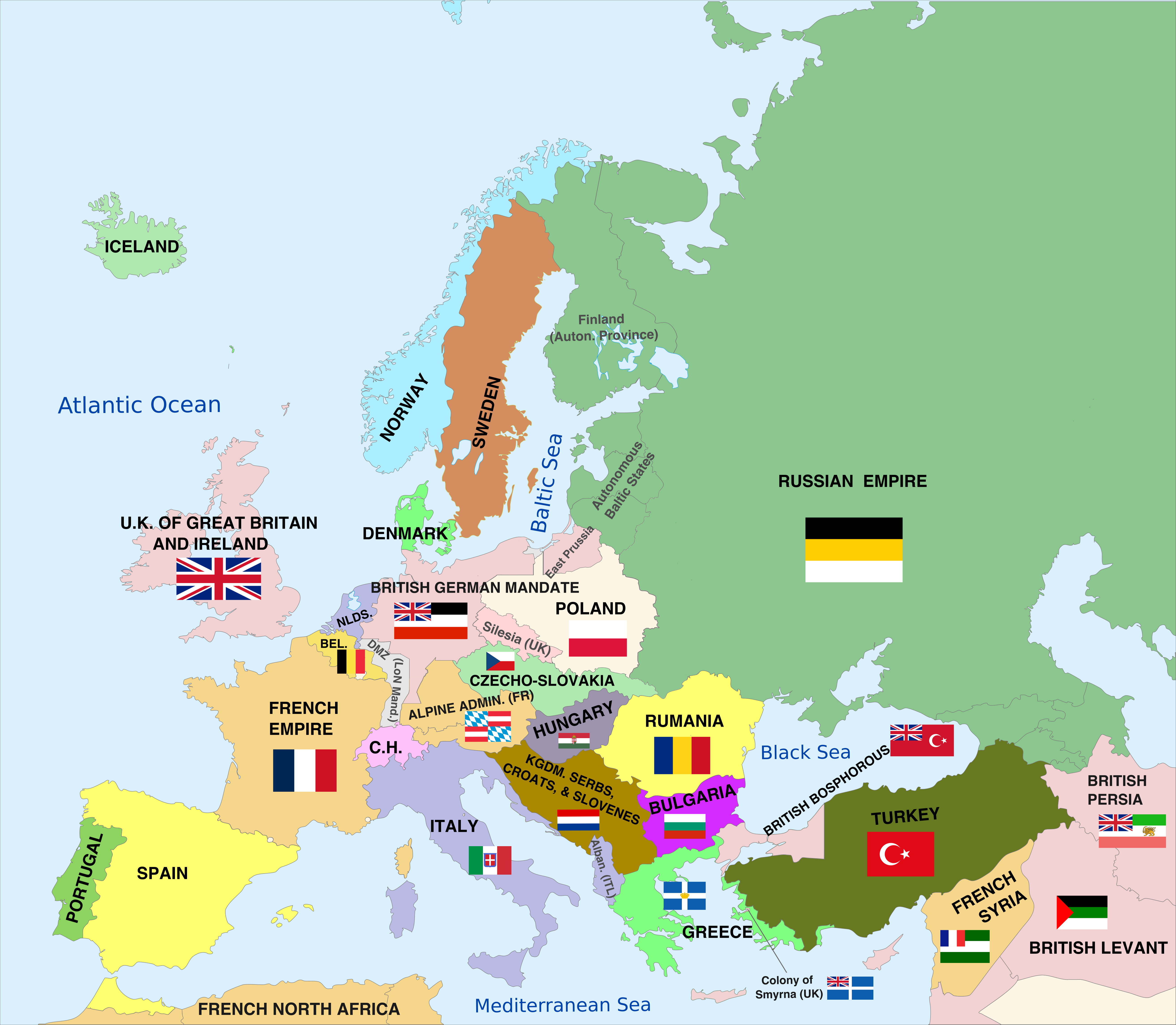 Europe Map After Ww1 United States Map