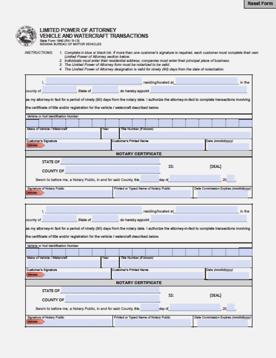 Free Printable Revocation Of Power Of Attorney Form