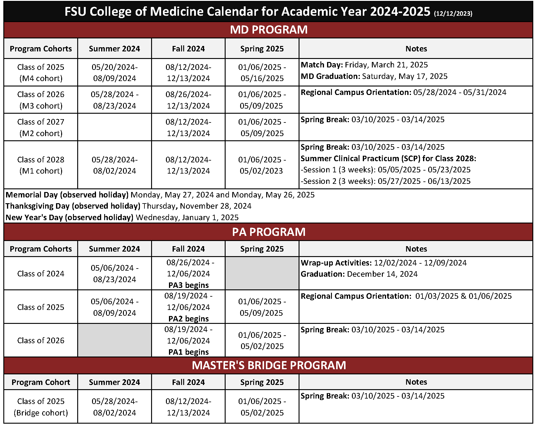 Fsu Academic Calendar Spring 2025 Dalia Clara