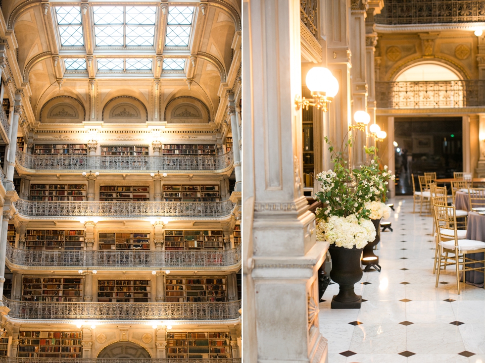 George Peabody Library Wedding In Baltimore Maryland Christina