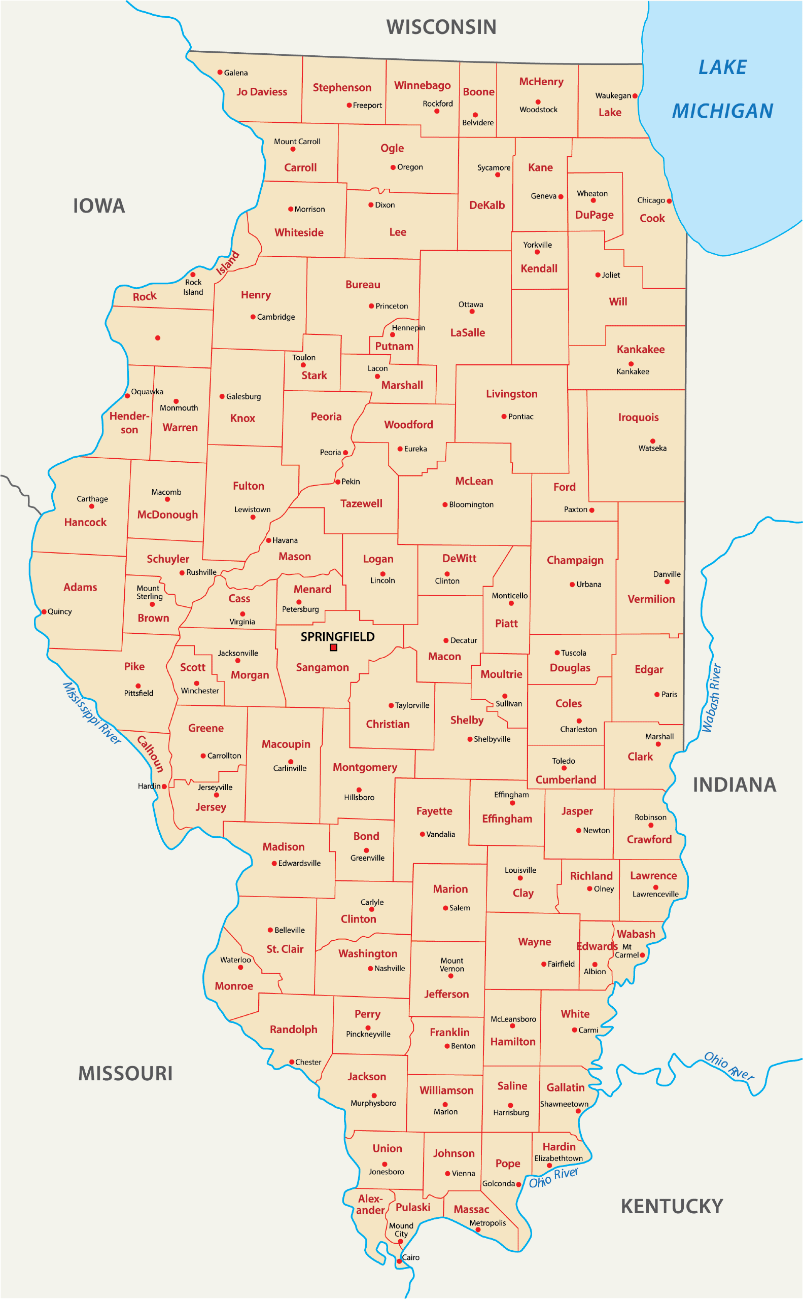 How Many Counties Are In Illinois