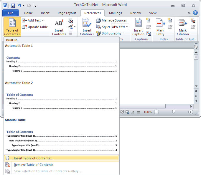 How To Add Table Of Contents In Word? Easy Steps