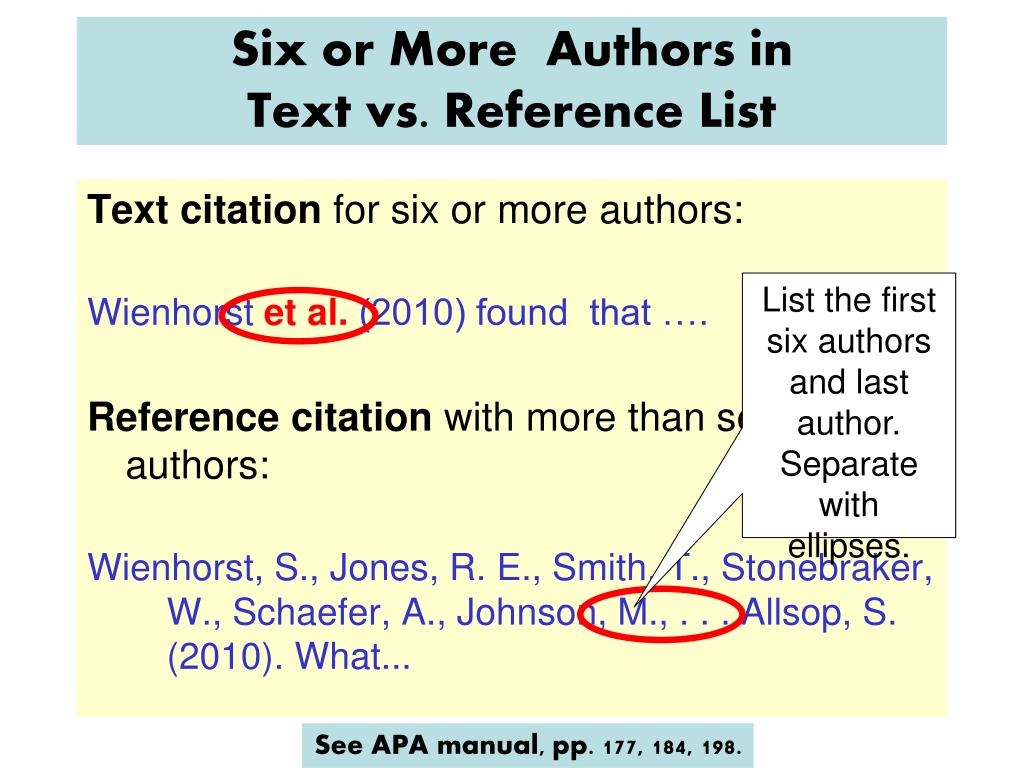 How To Cite More Than 3 Authors Apa The General Format Below Refers