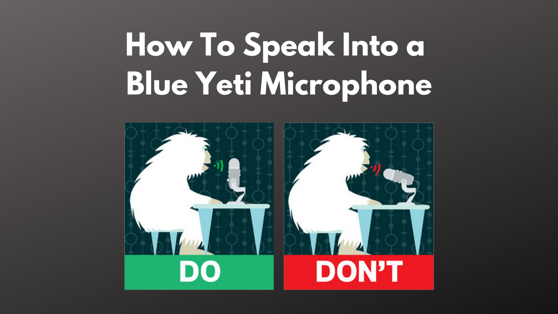 How To Speak Into A Blue Yeti Microphone East Coast Studio Canada