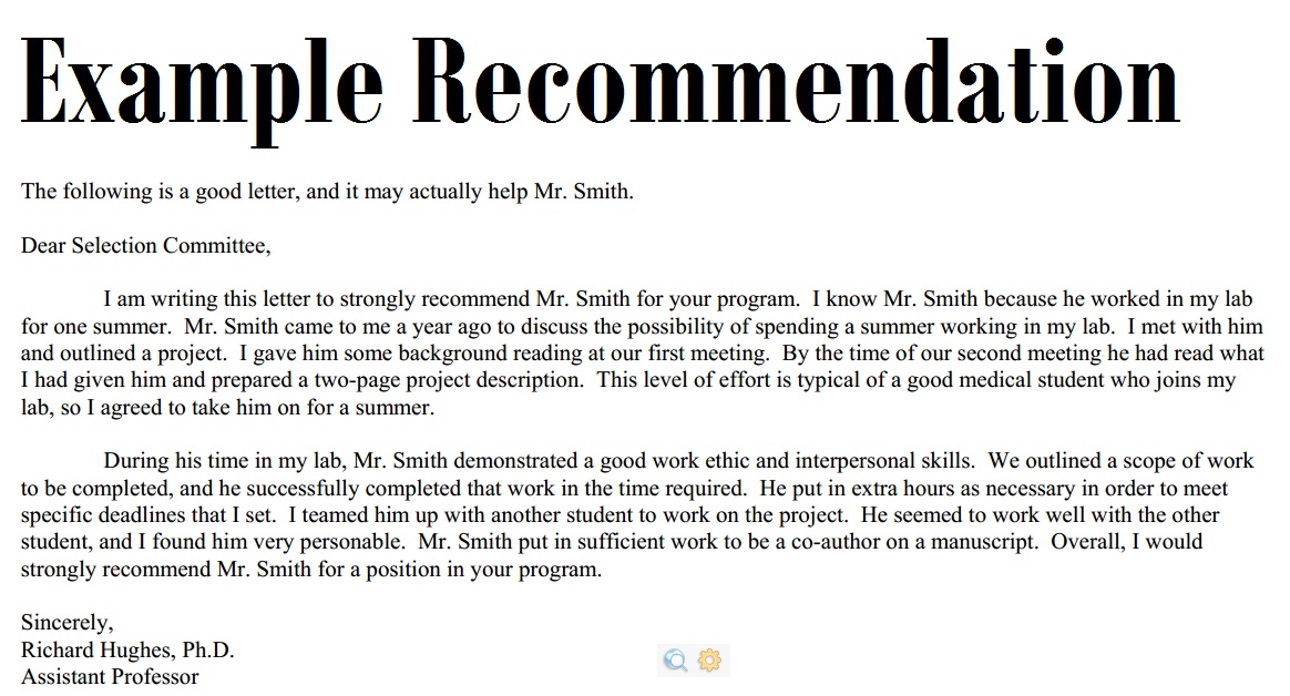 How To Write A Recommendation Letter