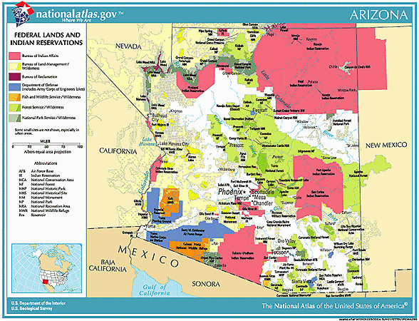 Indian Reservations In Arizona Map Maping Resources