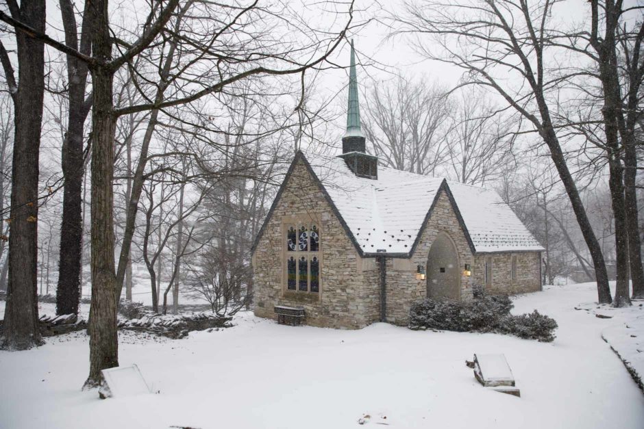 Indiana University Campus Blanketed By Snowstorm James Brosher