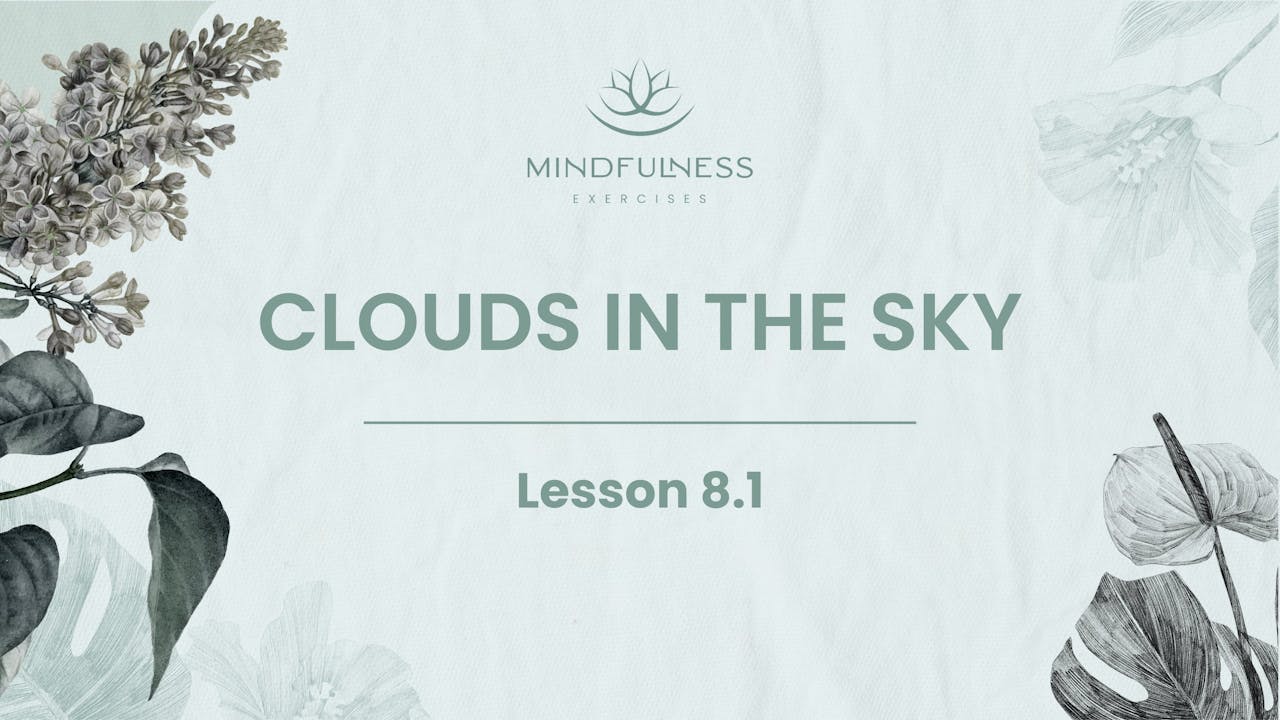 Like The Clouds In The Sky Mindfulness Thoughts And Feelings Online