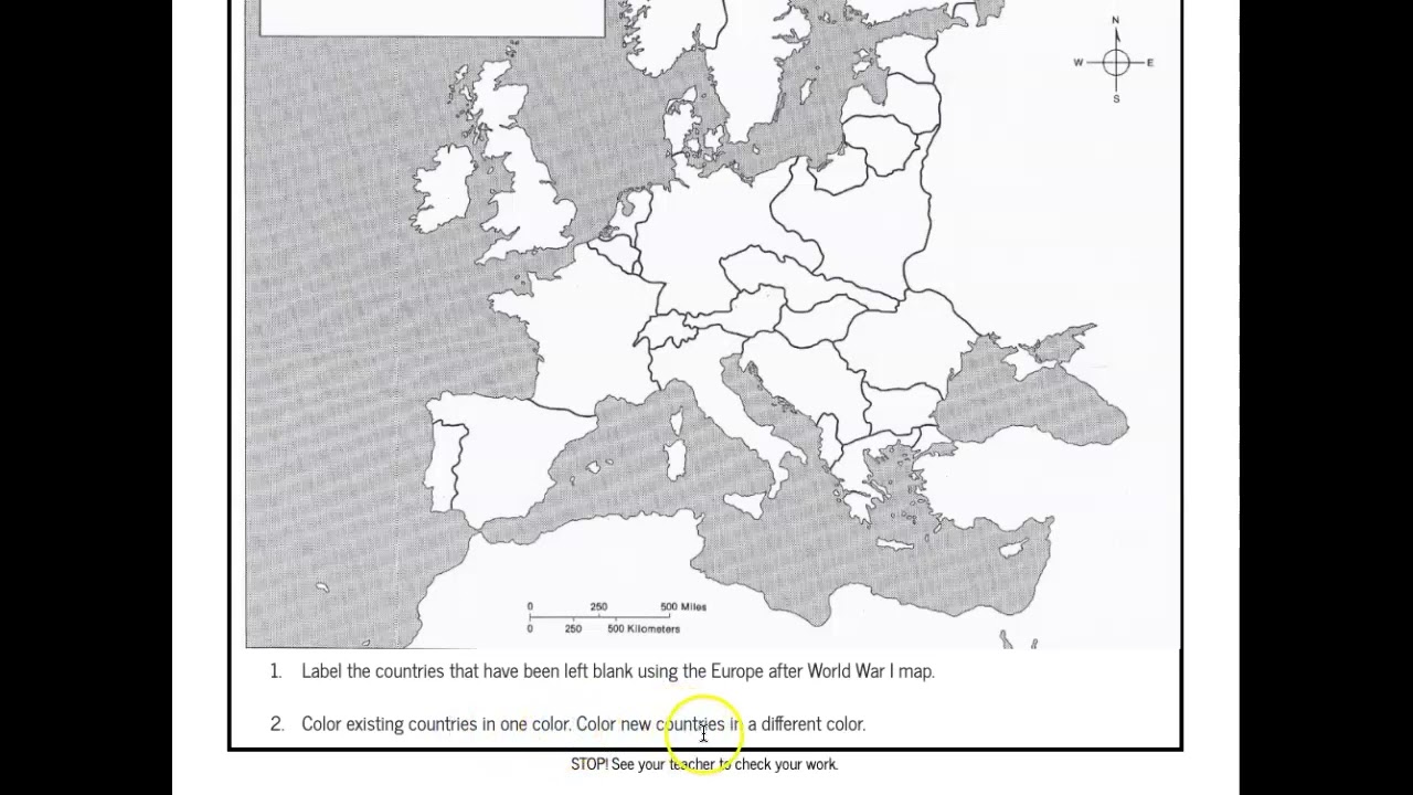 Map Of Europe Before Wwi Secretmuseum