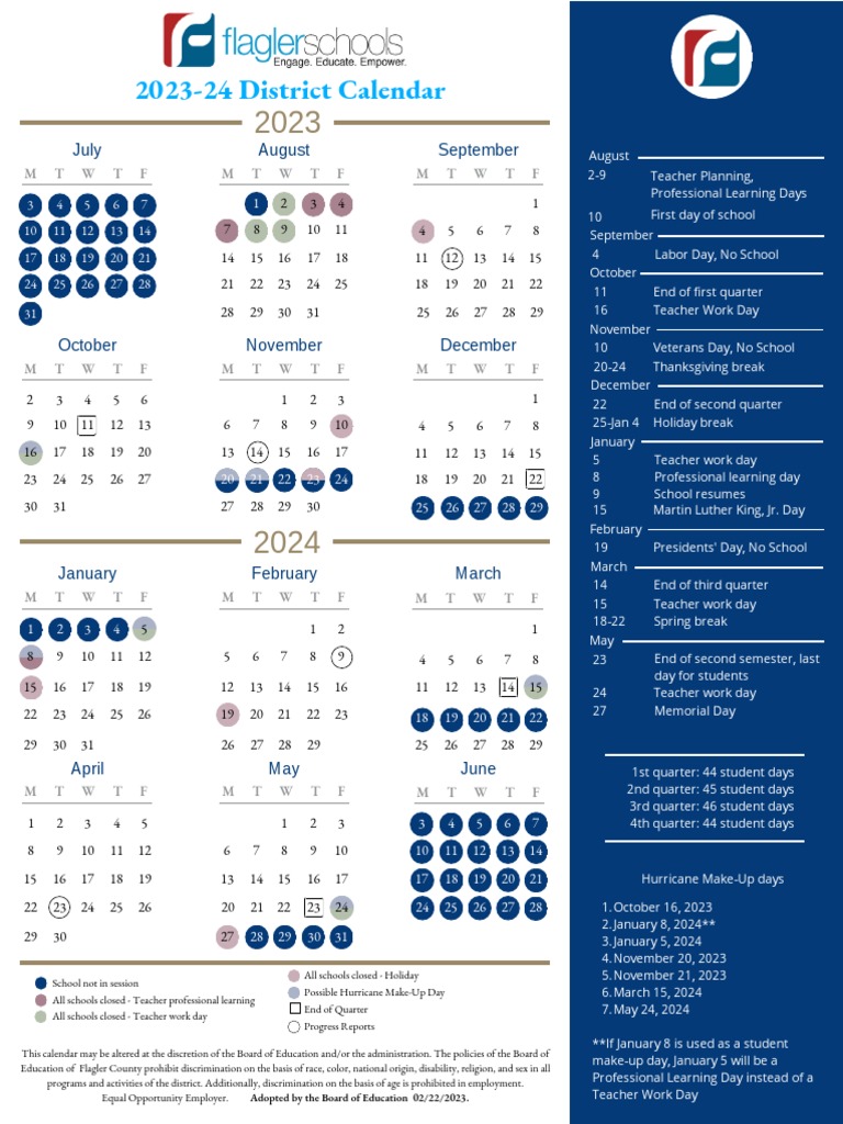 Navigating The 2024 2025 Flagler County College Calendar A Complete