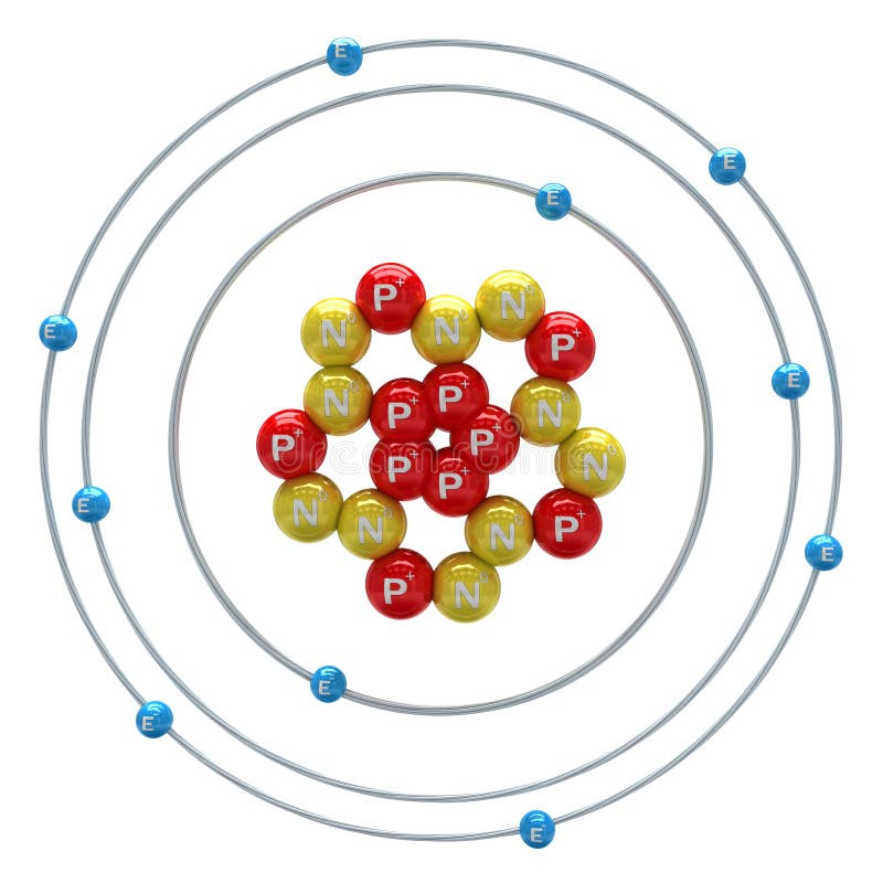 Neon Atomic Structure Stock Image C045 6330 Science Photo Library