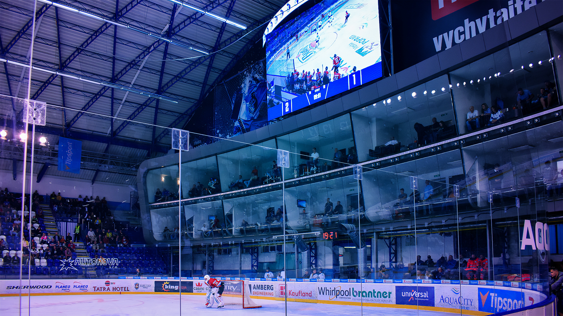 Poprad Ice Arena Colosseoeas Scoreboards Video Cubes Led Video