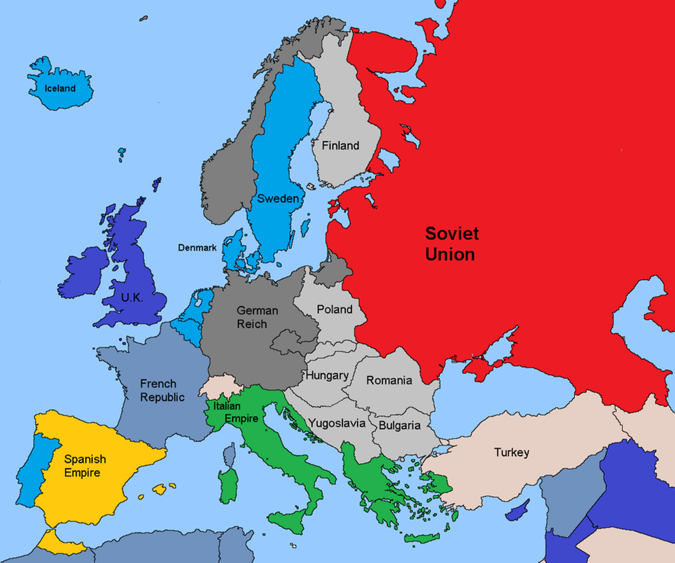 Pre World War 1 Map Europe