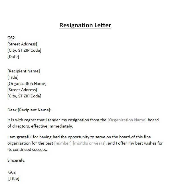 Resignation Letter Template Editable The Modern Rules Of Resignation