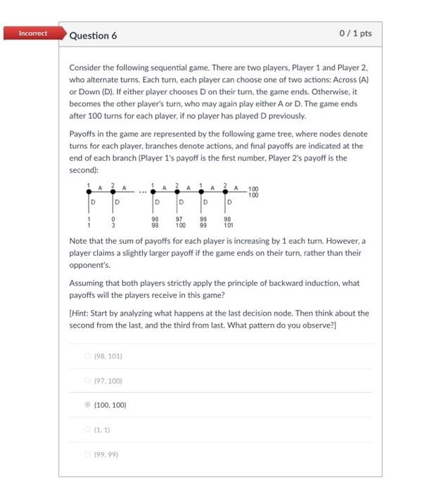 Solved Ect Question 6 0 1 Pts Consider The Following Chegg Com