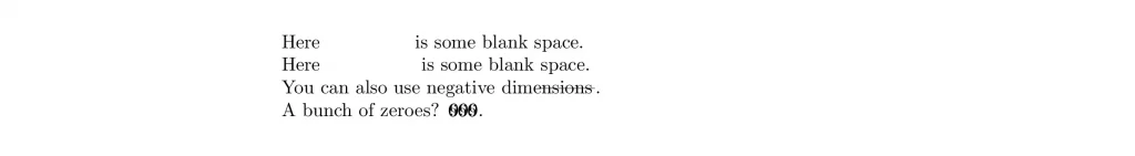 Space In Latex