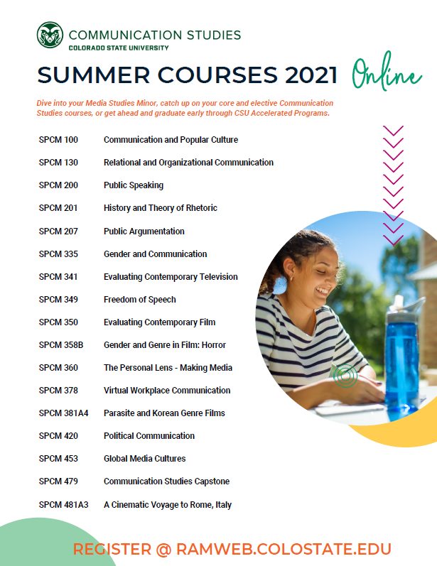 Summer Courses Communication Studies Colorado State University