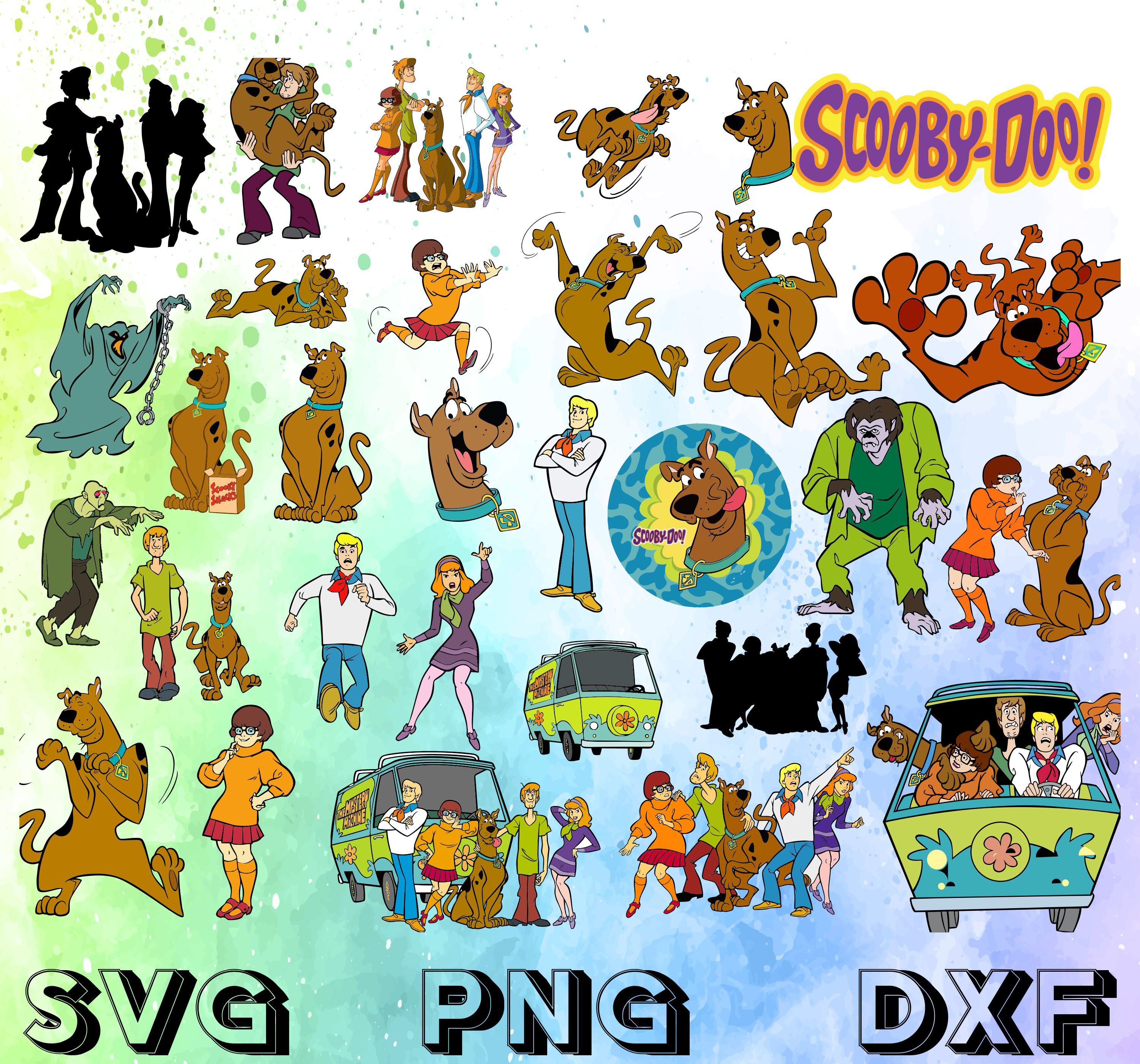 The Scooby Movie Characters Are Depicted In This Infographtion From