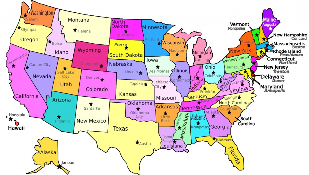 United States Map With Capitals Us States And Capitals Map Artofit