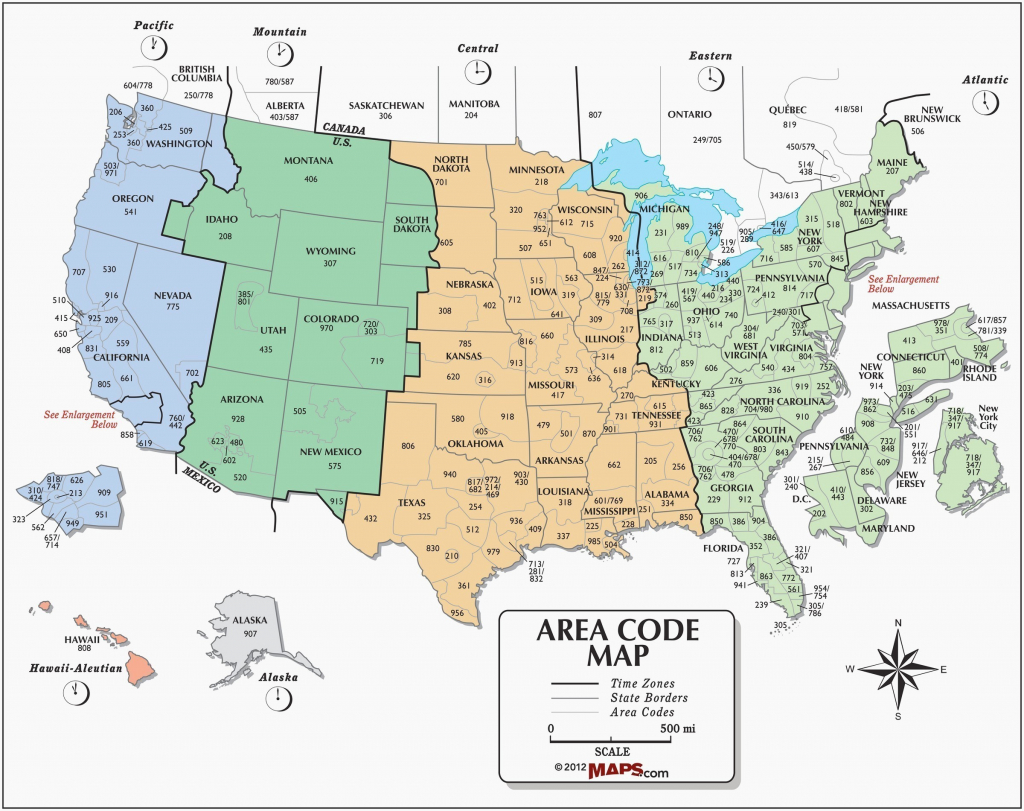 United States Map With State Names Printable