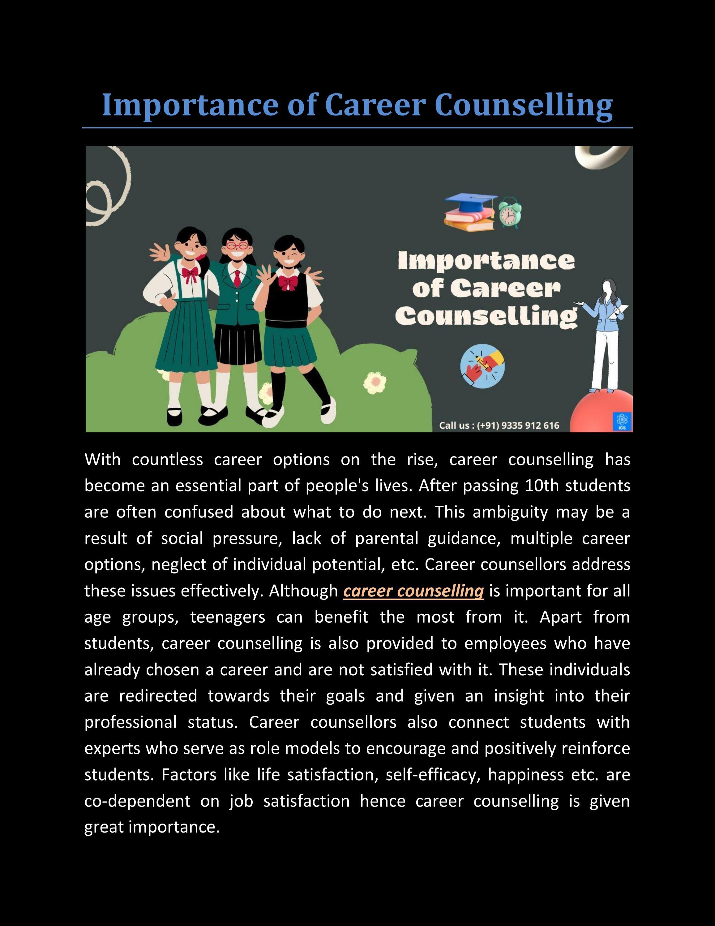 Unlock Your Potential The Importance Of Career Counselling