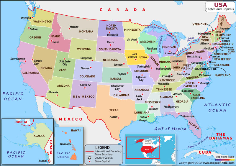 Usa By States Map