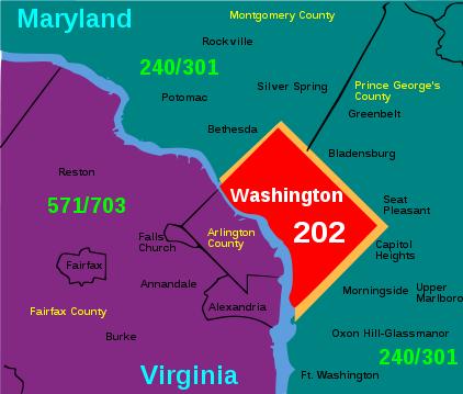 Washington Dc Area Zip Code Map