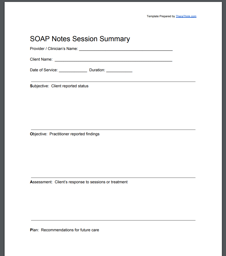 What Is A Soap Notes Template? Simplify Documentation