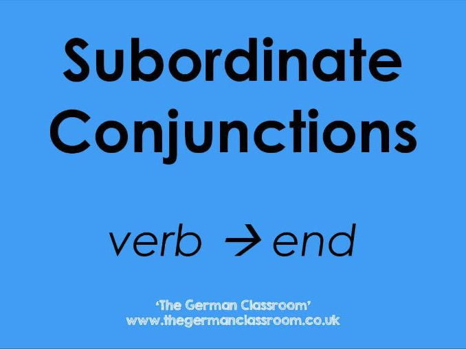 What Is A Subordinate Conjunction