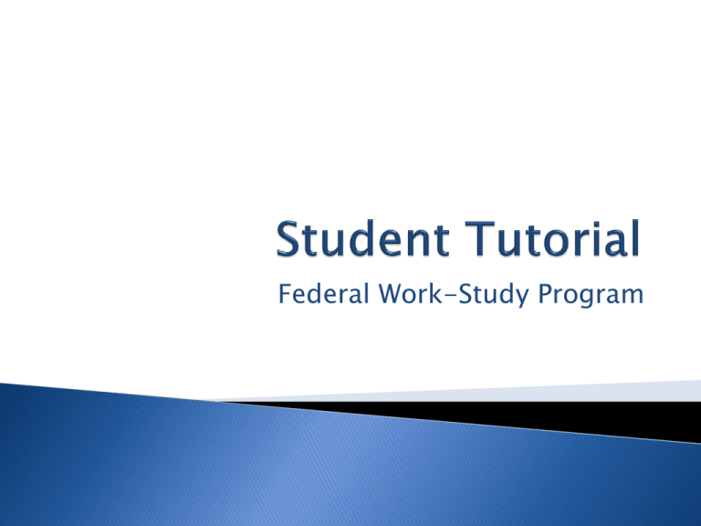 What Is Federal Work Study