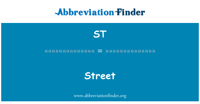 What Is St? Understand Street Abbreviation