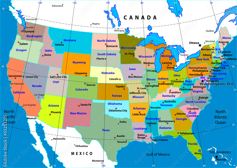 What States Are On Usa Map? Easy Capital Guide