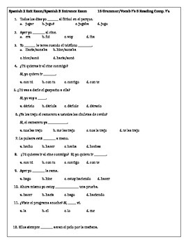 What's On Spanish Placement Test? Ace Your Exam